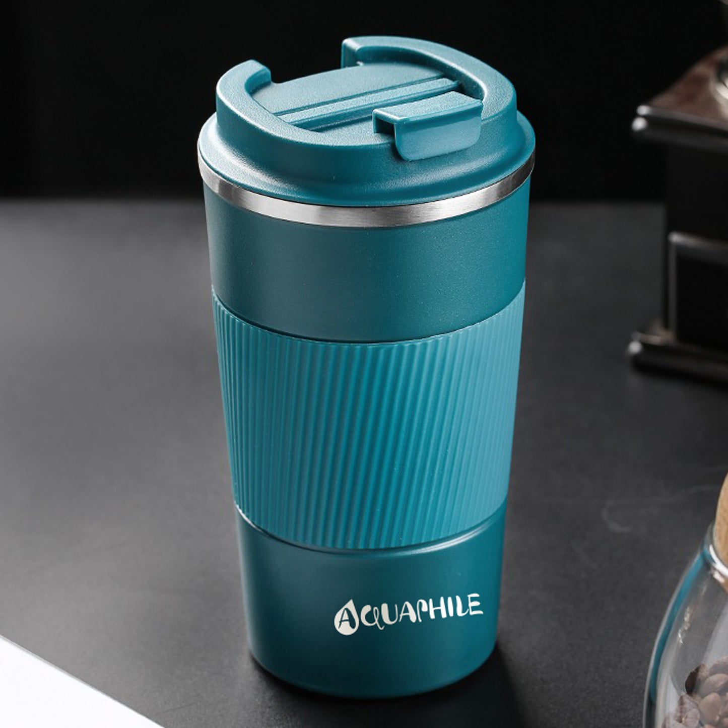 Aquaphile Vacuum Insulated Coffee Travel Mug Double Walled Reusable Tumbler Cups