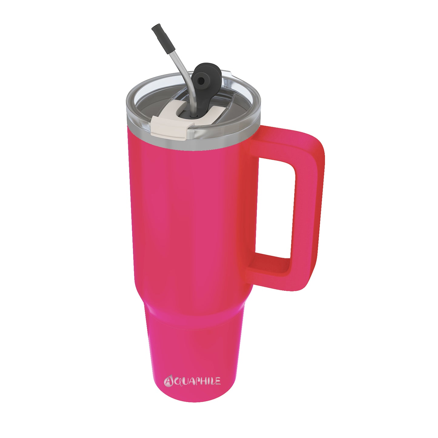 AQUAPHILE Insulated Tumbler with Leak-proof Lid and Straw, 20/30/40 oz Insulated Stainless Steel Coffee Mug with Handle, Travel Coffee Mug