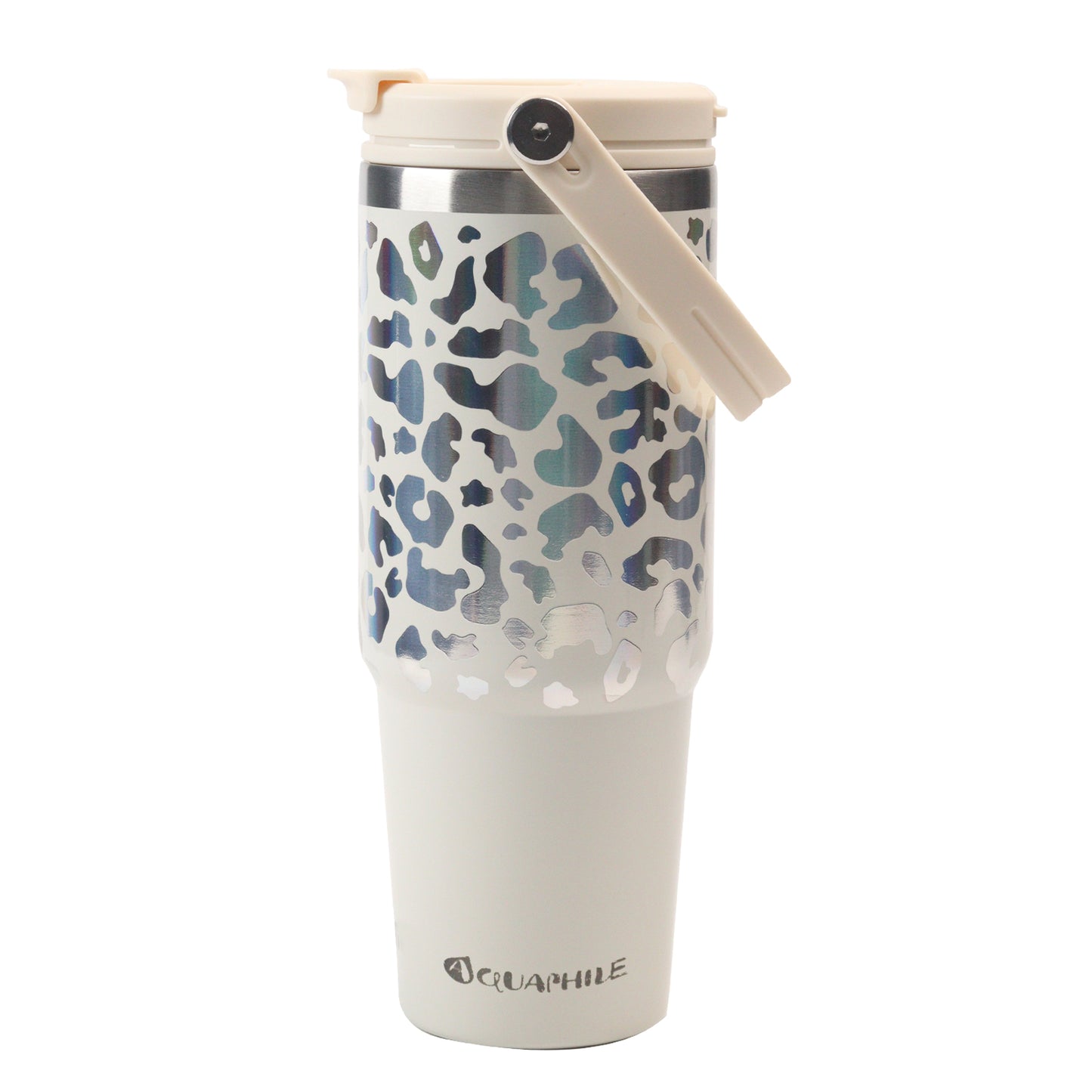 AQUAPHILE 20/30 oz Insulated Water Bottles with Straw Lid, Double Walled Vacuum Stainless Steel Travel Tumbler with Handle and Straw, Wide Mouth Thermos Bottle