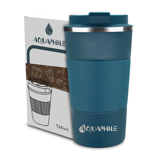 Aquaphile Vacuum Insulated Coffee Travel Mug Double Walled Reusable Tumbler Cups