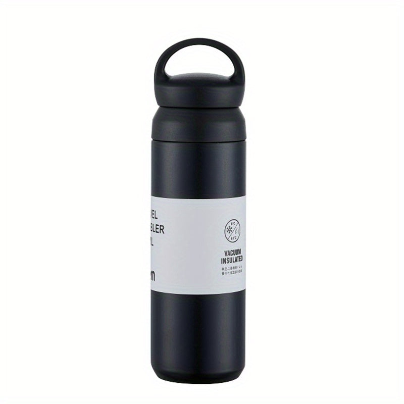Vacuum Coffee Cup, 450ml Or 500ml Reusable Leakproof Double Layers Vacuum Cup, Stainless Steel Eco-Friendly Insulated Coffee Mug, For Hot Coffee Tea And Cold Drinks, Travel Accessories, Home Kitchen Items, Birthday Gifts