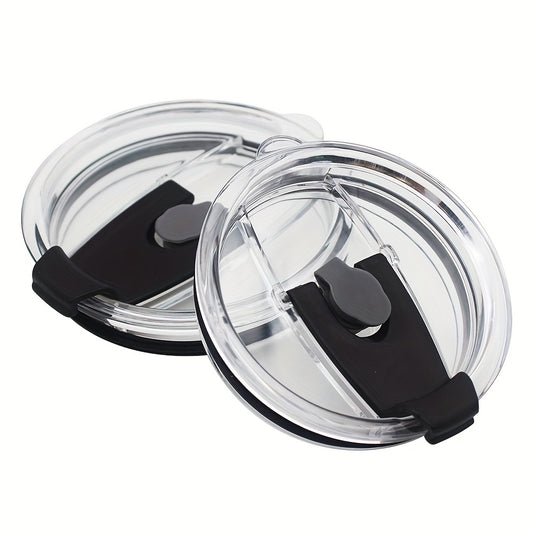 2pcs Tumbler Lid For 20 Oz, Replacement Lids For 20oz Stainless Steel Tumbler Travel Cup Yeti, Ozark Trails And More Cooler Cup, Flip-top Splash Proof