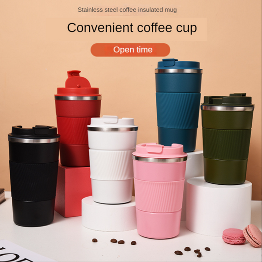 Coffee Insulating Cup Stainless Steel Cold Insulating Cup Vacuum Cup Outdoor Portable Car Carrying 304 Water Cup Coffee Cup 380ml And 510ml