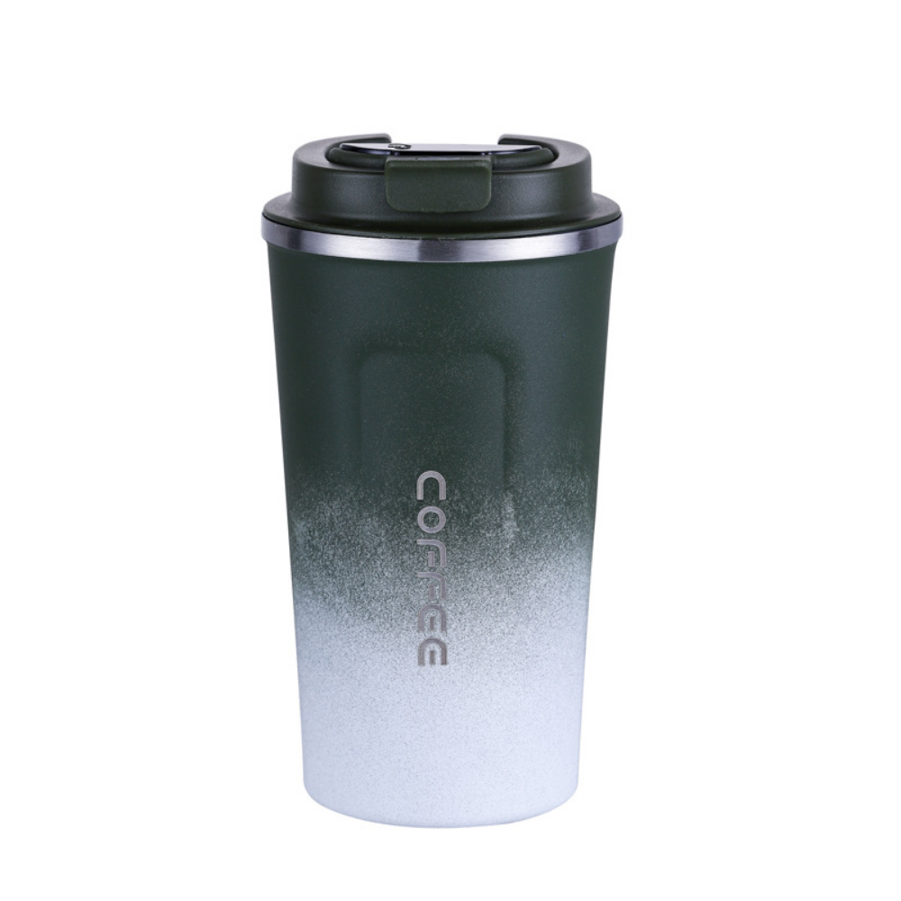 Coffee Thermos Cup With Temperature Display, Stainless Steel Cold Insulation Vacuum Cup, Outdoor Portable Car Carry 304 Water Cup