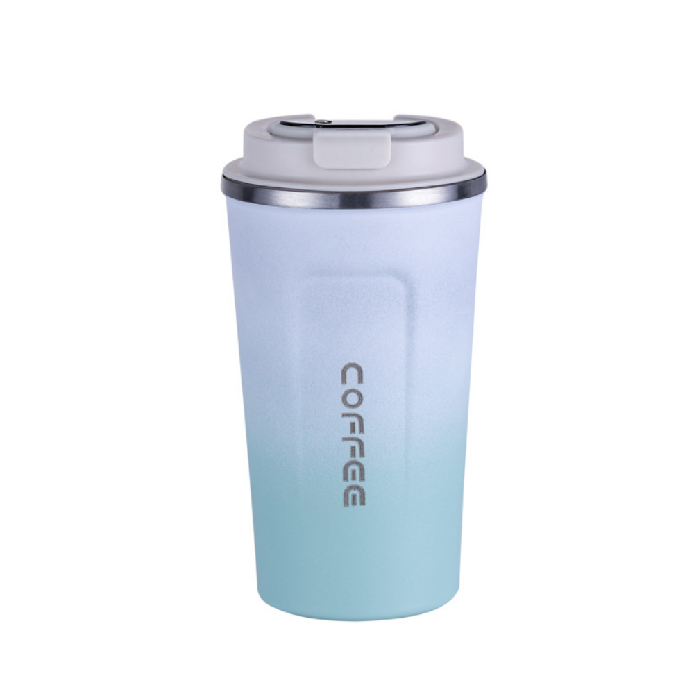 Coffee Thermos Cup With Temperature Display, Stainless Steel Cold Insulation Vacuum Cup, Outdoor Portable Car Carry 304 Water Cup