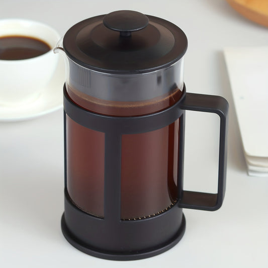 1pc French Press, Filtration Plunger Coffee Pot, Stainless Steel Brewing Kettle, Rust-free Tea Maker, Coffee Maker(350ml\u002F600ml)