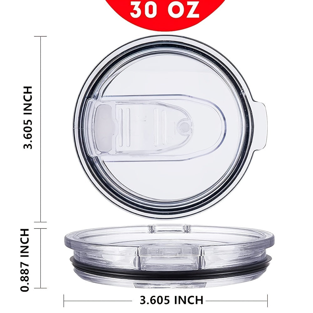 2pcs Water Sealing Cover, 30 Oz Replacement Lid, 3.7 Inch Diameter, Spill Proof Replacement Lids, 30 Oz Tumbler Lid For Tumbler, Cup Lid