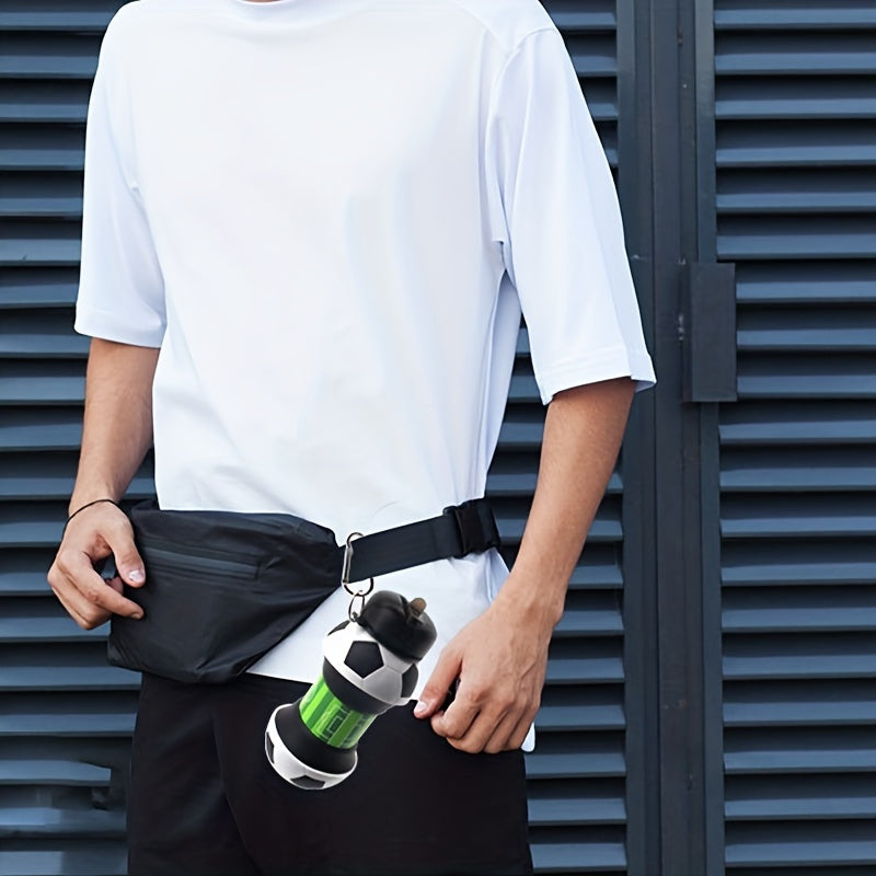 Collapsible BPA-Free Silicone Football Basketball Tennis Golf Shaped Water Bottle For Kids Boys Girls, 18.6oz\u002F560ml Sports Water Cup, Creative Children's Day Christmas Day Gift