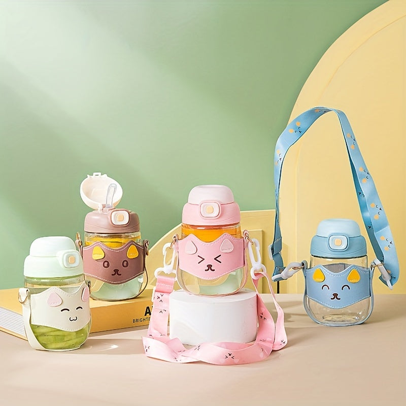 Cute and Leakproof Kawaii Water Bottle for Kids and Adults - BPA Free, Portable and Perfect for Outdoor Activities, Camping, and Travel - Ideal Children's Day Gift