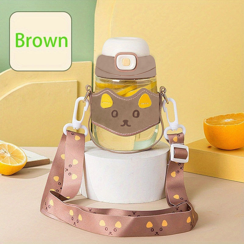 Cute and Leakproof Kawaii Water Bottle for Kids and Adults - BPA Free, Portable and Perfect for Outdoor Activities, Camping, and Travel - Ideal Children's Day Gift