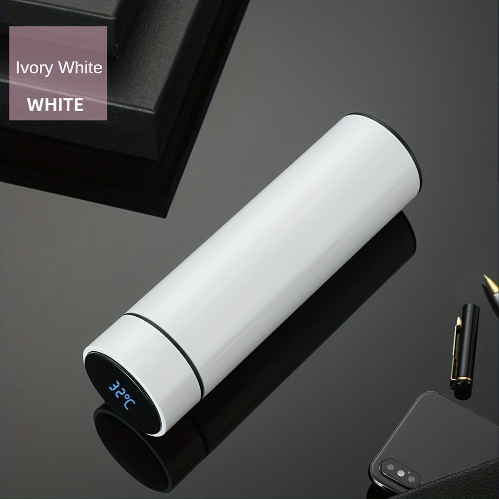 1pc Thermal Coffee Travel Mug, Intelligent Digital Thermal Water Cup Touch Display Temperature, Stainless Steel Creative Vacuum Flask, Gifts, Thermocoolers