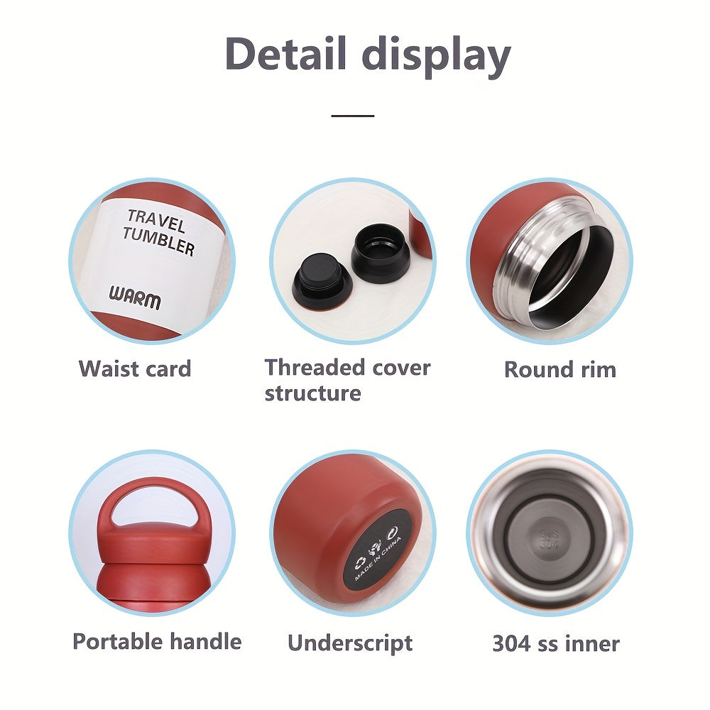 Vacuum Coffee Cup, 450ml Or 500ml Reusable Leakproof Double Layers Vacuum Cup, Stainless Steel Eco-Friendly Insulated Coffee Mug, For Hot Coffee Tea And Cold Drinks, Travel Accessories, Home Kitchen Items, Birthday Gifts