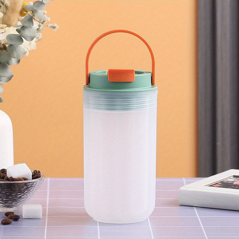 Portable Breakfast Cup With Handle, Leakproof BPA Free Yogurt Oatmeal Milk Salad Cup For Home Office School