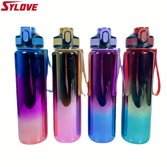 1pc Large Capacity Water Bottle With Straw And Rope, Leakproof BPA Free Water Jug For Fitness,Gym And Outdoor Sports