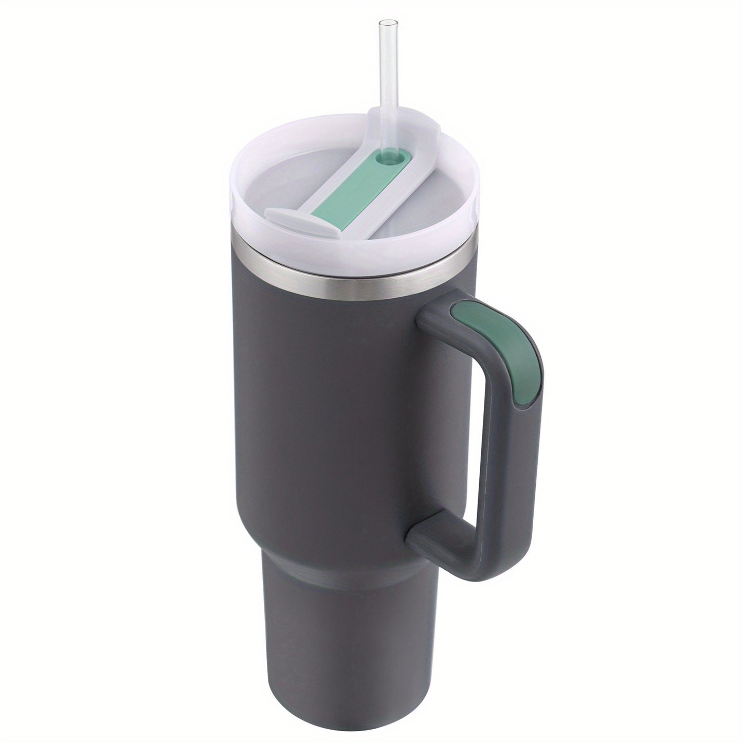 1pc, Stanly Cup, 40oz Stainless Steel Double Wall Tumbler With Lid And Handle, Heavy Duty Water Bottles, Water Cups, Summer Drinkware, Kitchen Stuff, Home Kitchen Items