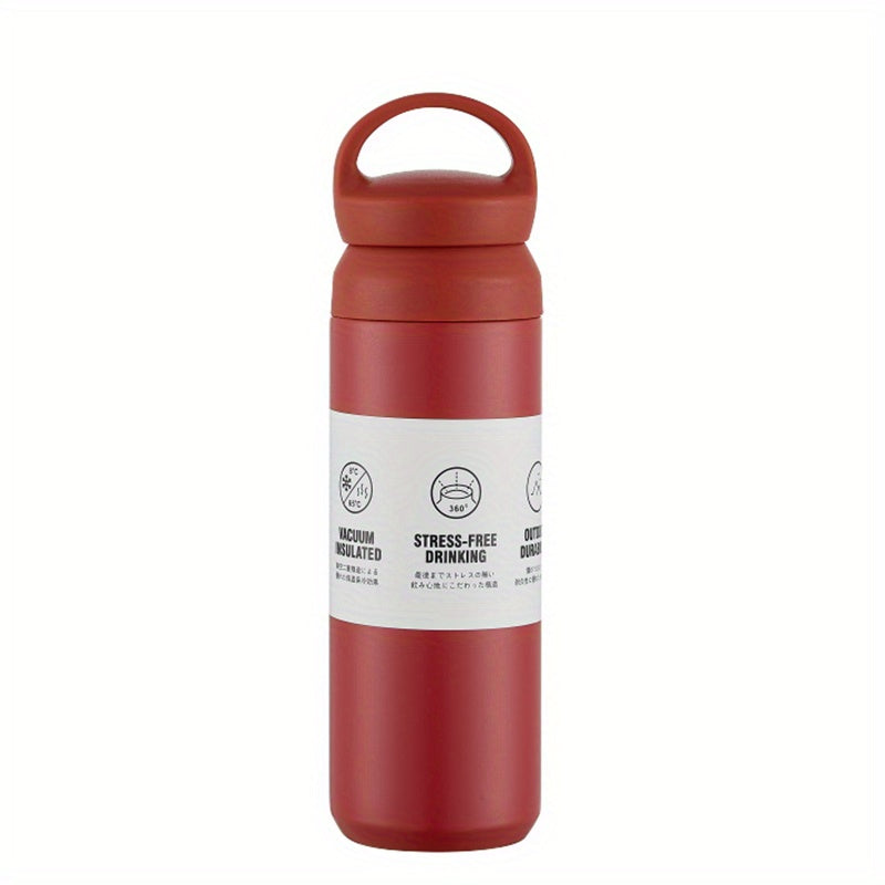 Vacuum Coffee Cup, 450ml Or 500ml Reusable Leakproof Double Layers Vacuum Cup, Stainless Steel Eco-Friendly Insulated Coffee Mug, For Hot Coffee Tea And Cold Drinks, Travel Accessories, Home Kitchen Items, Birthday Gifts