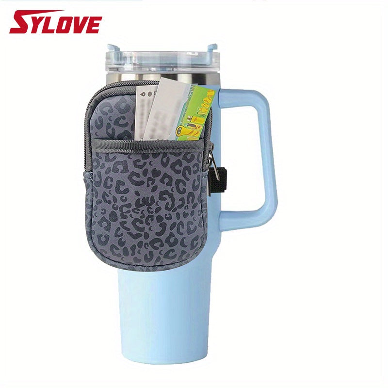40oz Water Bottle Portable Key Bag Phone Bag, Sports Leisure Arm Wrist Mini Bag, Small Zipper Organizer Storage Bag, Can Be Placed On Water Bottle