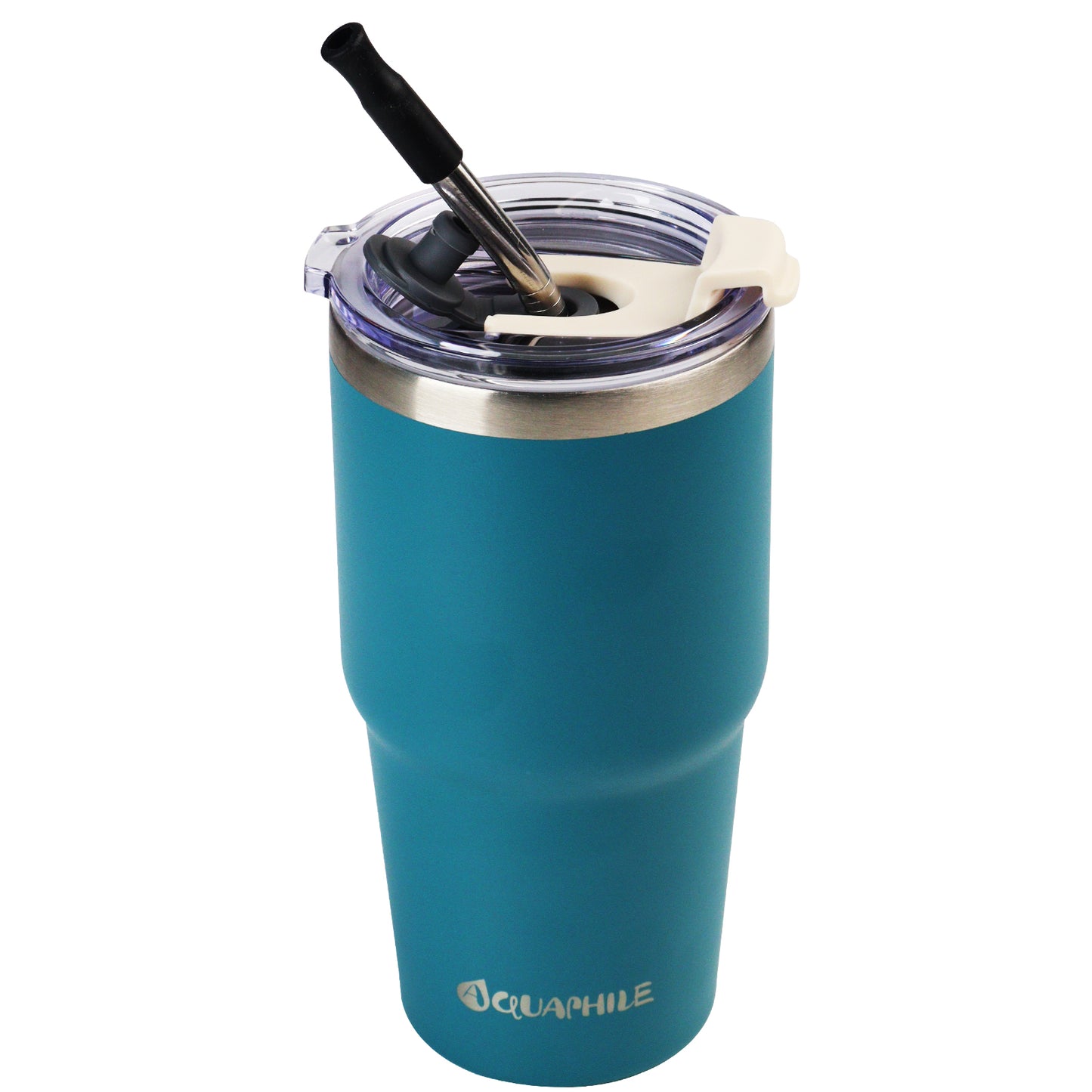 AQUAPHILE Insulated Tumbler with Leak-proof Lid and Straw, 20/30/40 oz Insulated Stainless Steel Coffee Mug with Handle, Travel Coffee Mug