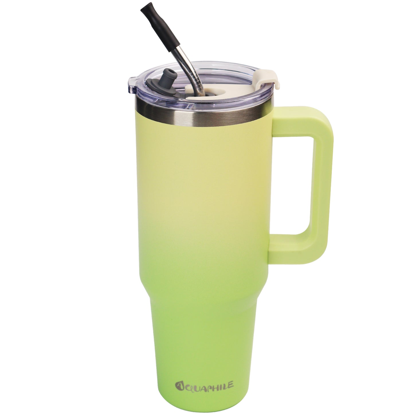 AQUAPHILE Insulated Tumbler with Leak-proof Lid and Straw, 20/30/40 oz Insulated Stainless Steel Coffee Mug with Handle, Travel Coffee Mug