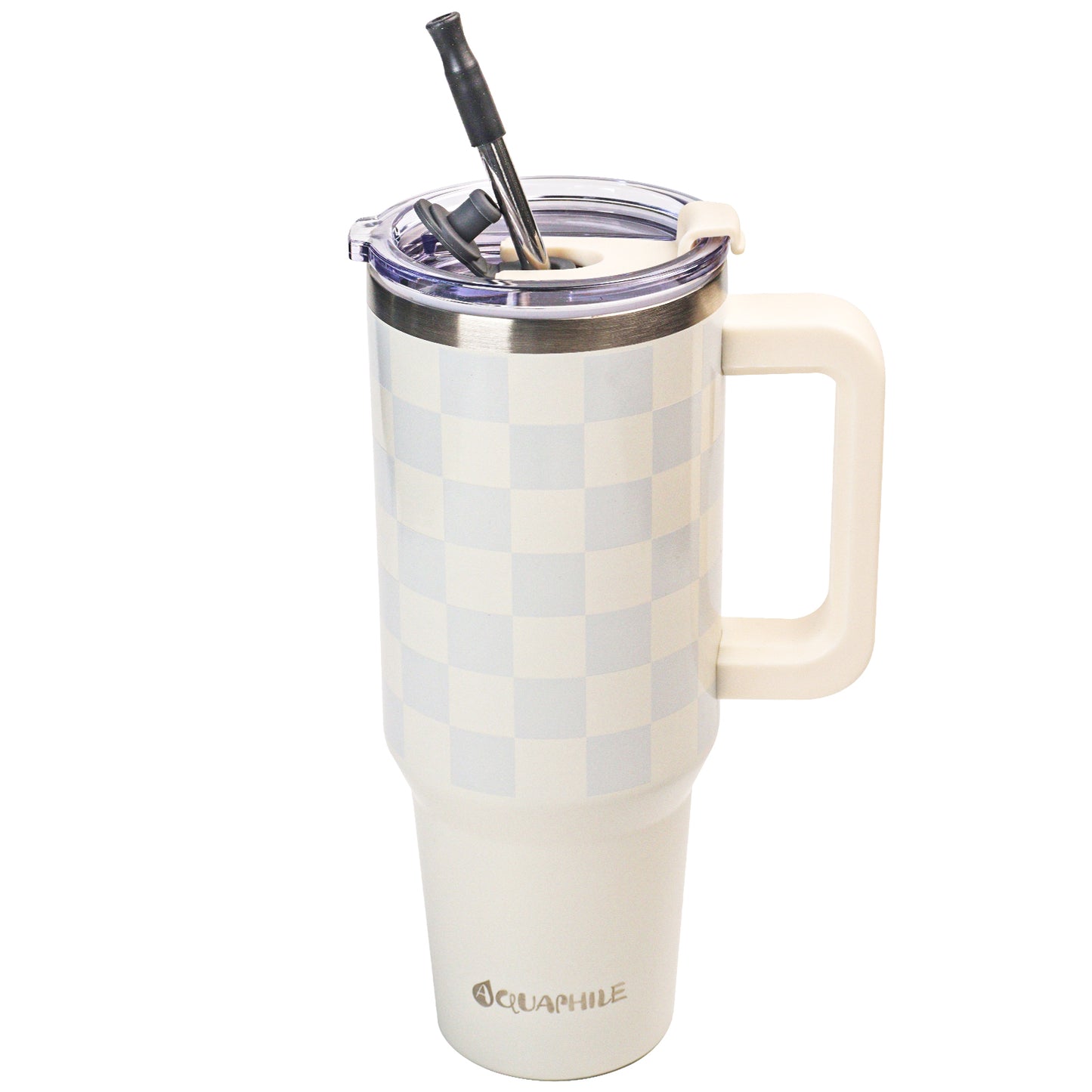AQUAPHILE Insulated Tumbler with Leak-proof Lid and Straw, 20/30/40 oz Insulated Stainless Steel Coffee Mug with Handle, Travel Coffee Mug