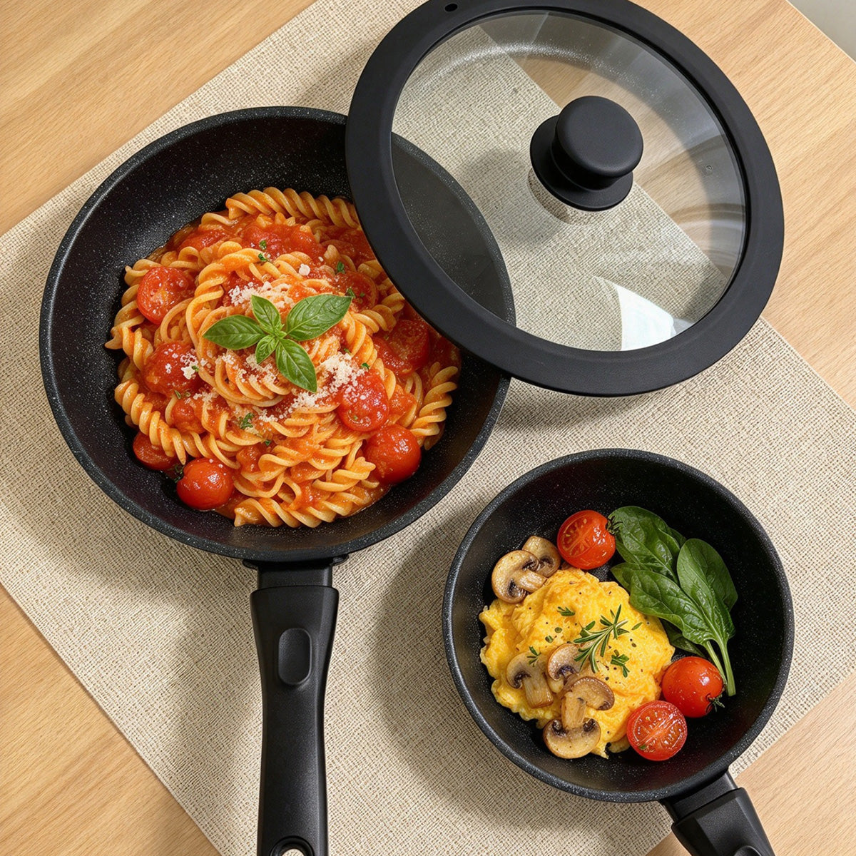 AQUAPHILE 31/35-piece kitchen non stick cookware set, including baking tools set, stackable, suitable for dishwasher and steamer