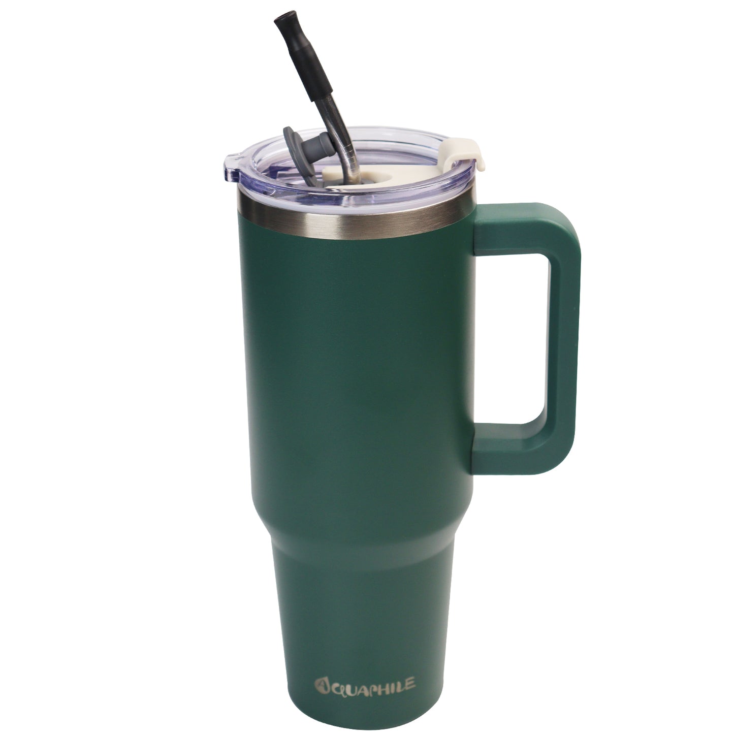 AQUAPHILE Insulated Tumbler with Leak-proof Lid and Straw, 20/30/40 oz Insulated Stainless Steel Coffee Mug with Handle, Travel Coffee Mug