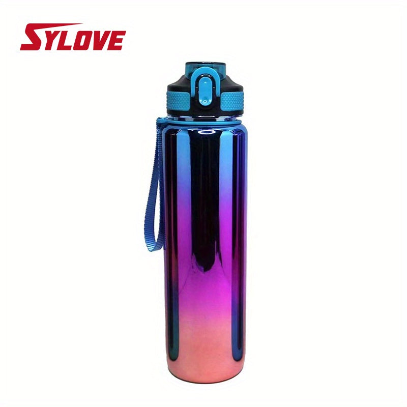 1pc Large Capacity Water Bottle With Straw And Rope, Leakproof BPA Free Water Jug For Fitness,Gym And Outdoor Sports