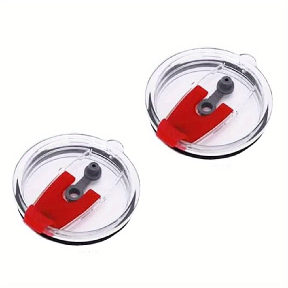 2pcs Tumbler Lid For 20 Oz, Replacement Lids For 20oz Stainless Steel Tumbler Travel Cup Yeti, Ozark Trails And More Cooler Cup, Flip-top Splash Proof