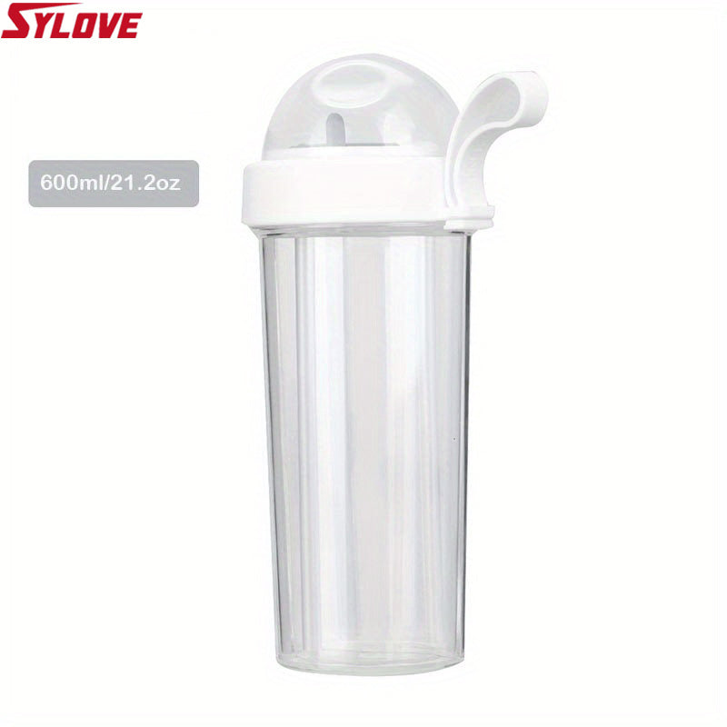 1pc 600ML\u002F21.2oz 420ml\u002F14.8oz Kawaii Double Drinking Water Bottles Portable Large Capacity Water Cup For Kids Adults Outdoor Camping Hiking Sports
