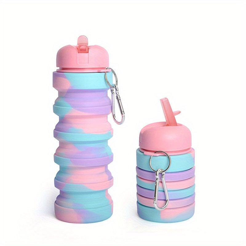 21.26oz Kawaii Hamburger Donut Foldable Water Bottles, Cut Cartoon Portable Leakproof Water Cup For Boy Girls Outdoor Camping, Hiking, Sports, Creative Gift For Kids Adults