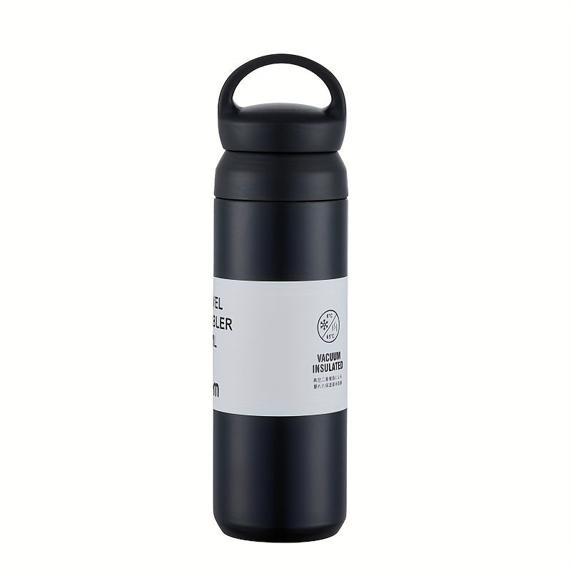 Vacuum Coffee Cup, 450ml Or 500ml Reusable Leakproof Double Layers Vacuum Cup, Stainless Steel Eco-Friendly Insulated Coffee Mug, For Hot Coffee Tea And Cold Drinks, Travel Accessories, Home Kitchen Items, Birthday Gifts