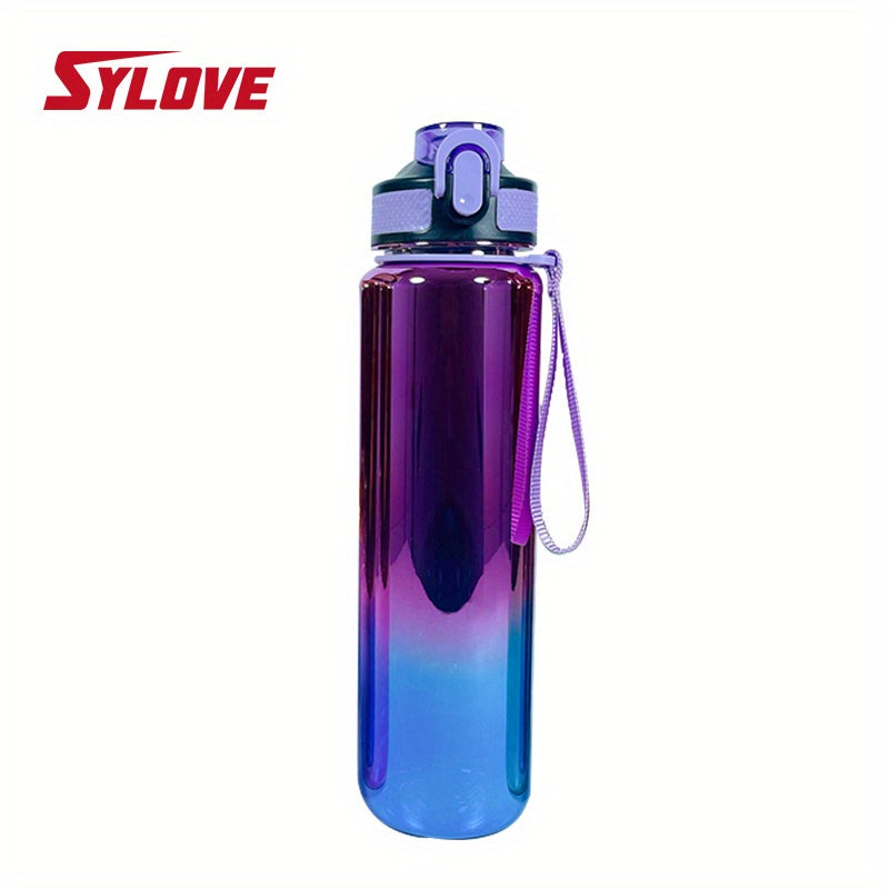 1pc Large Capacity Water Bottle With Straw And Rope, Leakproof BPA Free Water Jug For Fitness,Gym And Outdoor Sports